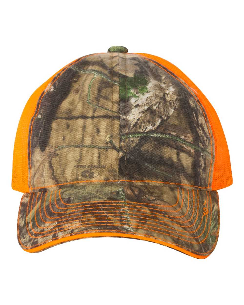 Washed Brushed Mesh-Back Camo Cap