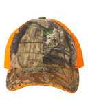 Washed Brushed Mesh-Back Camo Cap