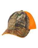 Washed Brushed Mesh-Back Camo Cap
