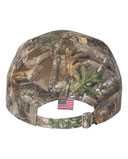 Camo with Flag Visor Cap