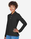 Devon & Jones Women's Pima Piqué Long Sleeve Polo D110W