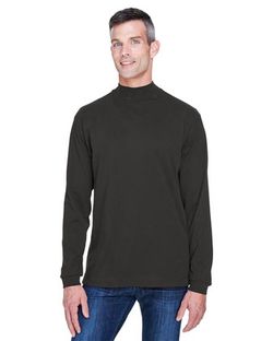 Devon & Jones Sueded Jersey Mock Neck T-Shirt D420 Devon & Jones Sueded Jersey Mock Neck T-Shirt D420