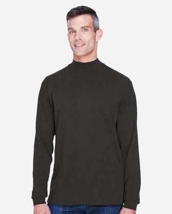 Devon & Jones Sueded Jersey Mock Neck T-Shirt D420