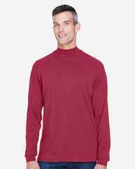 Sueded Jersey Mock Neck T-Shirt