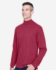 Sueded Jersey Mock Neck T-Shirt