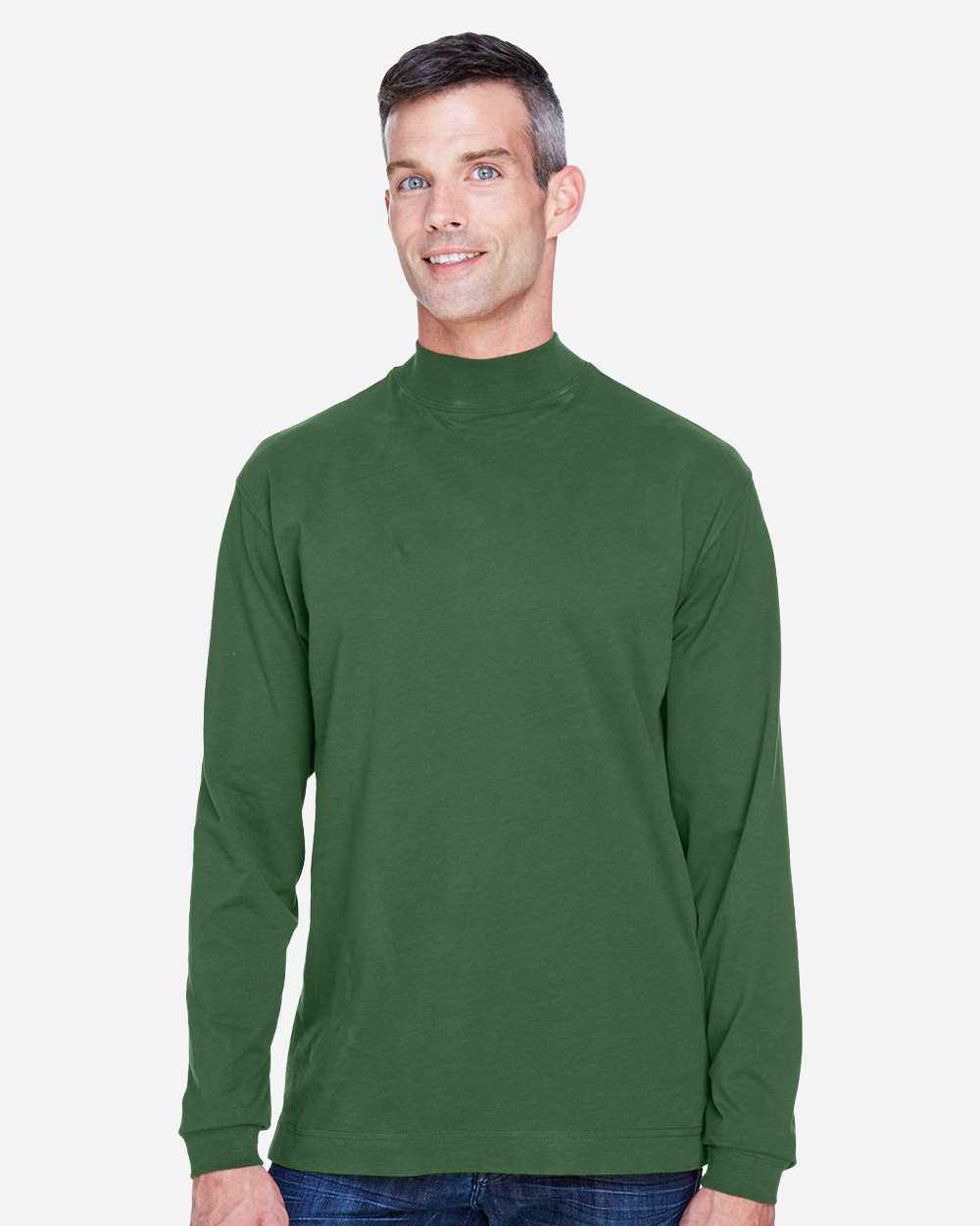 Devon & Jones Sueded Jersey Mock Neck T-Shirt D420