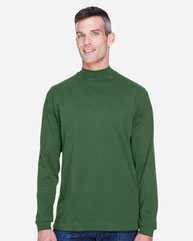 Sueded Jersey Mock Neck T-Shirt