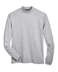 Sueded Jersey Mock Neck T-Shirt