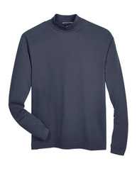 Sueded Jersey Mock Neck T-Shirt