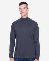 Sueded Jersey Mock Neck T-Shirt