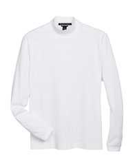 Sueded Jersey Mock Neck T-Shirt