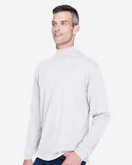 Sueded Jersey Mock Neck T-Shirt