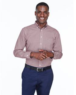 Crown Collection® Gingham Check Woven Dress Shirt Crown Collection® Gingham Check Woven Dress Shirt