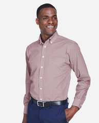 Crown Collection® Gingham Check Woven Dress Shirt
