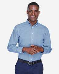 Crown Collection® Gingham Check Woven Dress Shirt