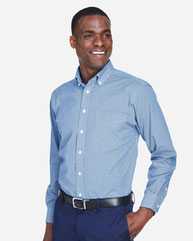 Crown Collection® Gingham Check Woven Dress Shirt