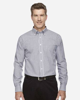 Crown Collection® Banker Stripe Woven Dress Shirt