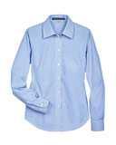 Women's Crown Collection® Banker Stripe Woven Dress Shirt