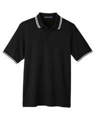 CrownLux Performance® Plaited Tipped Polo