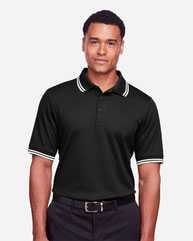 CrownLux Performance® Plaited Tipped Polo