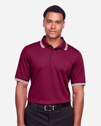Devon & Jones CrownLux Performance® Plaited Tipped Polo DG20C