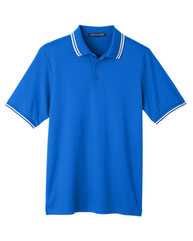 CrownLux Performance® Plaited Tipped Polo