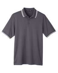 CrownLux Performance® Plaited Tipped Polo