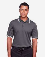 CrownLux Performance® Plaited Tipped Polo