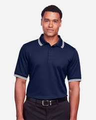 CrownLux Performance® Plaited Tipped Polo