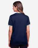 Devon & Jones Women's CrownLux Performance®&nbsp;Plaited Tipped V-Neck Shirt DG20CW