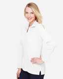 Devon & Jones Women's CrownLux Performance®&nbsp;Plaited Long Sleeve Polo DG20LW