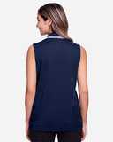 Devon & Jones Women's CrownLux Performance®&nbsp;Plaited Tipped Sleeveless Polo DG20SW
