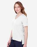 Women's CrownLux Performance® Plaited Rolled Sleeve Shirt