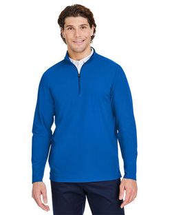 Devon & Jones CrownLux Performance® Windsor Welded Quarter-Zip Pullover DG410 Devon & Jones CrownLux Performance® Windsor Welded Quarter-Zip Pullover DG410