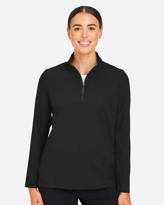 Devon & Jones Women's CrownLux Performance® Windsor Welded Quarter-Zip Pullover DG410W