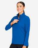 Devon & Jones Women's CrownLux Performance® Windsor Welded Quarter-Zip Pullover DG410W