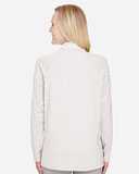 Devon & Jones Women's CrownLux Performance®&nbsp;Clubhouse Micro-Stripe Quarter-Zip Pullover DG480W