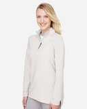 Devon & Jones Women's CrownLux Performance®&nbsp;Clubhouse Micro-Stripe Quarter-Zip Pullover DG480W