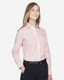 Women's Crown Collection® Micro Tattersall Woven Dress Shirt