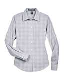 Women's Crown Collection® Glen Plaid Woven Dress Shirt