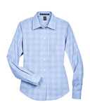 Women's Crown Collection® Glen Plaid Woven Dress Shirt