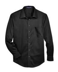 Crown Collection® Solid Stretch Twill Woven Dress Shirt