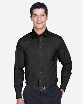 Devon & Jones Crown Collection® Solid Stretch Twill Woven Dress Shirt DG530