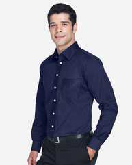 Crown Collection® Solid Stretch Twill Woven Dress Shirt