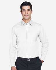Crown Collection® Solid Stretch Twill Woven Dress Shirt