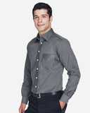Crown Collection® Tall Solid Stretch Twill Woven Dress Shirt