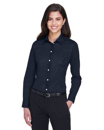 Devon & Jones Women's Crown Collection® Solid Stretch Twill Woven Dress Shirt DG530W