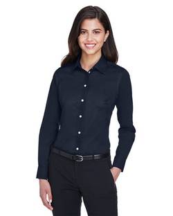 Devon & Jones Women's Crown Collection® Solid Stretch Twill Woven Dress Shirt DG530W Devon & Jones Women's Crown Collection® Solid Stretch Twill Woven Dress Shirt DG530W