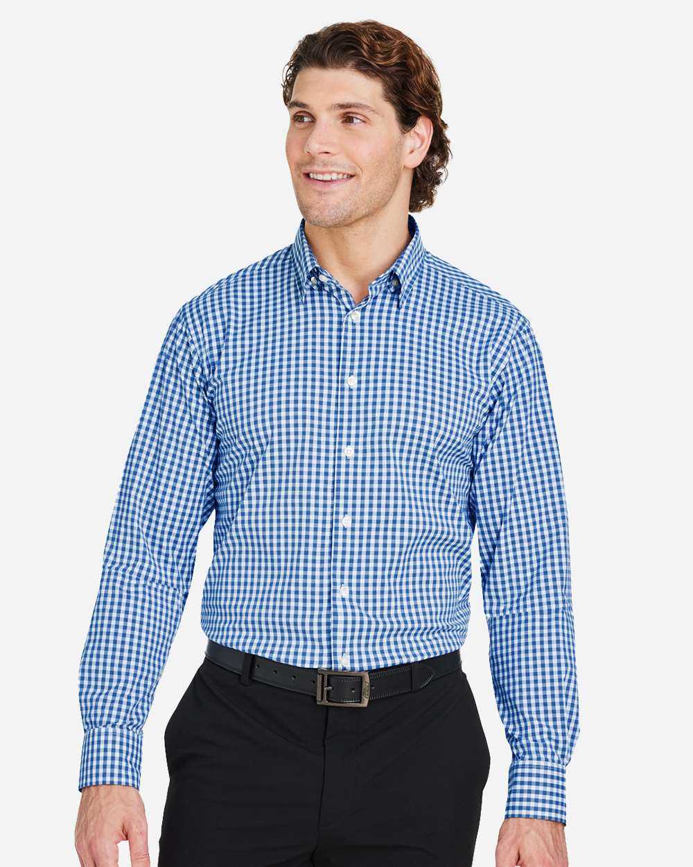 Devon & Jones CrownLux Performance® Gingham Dress Shirt DG536