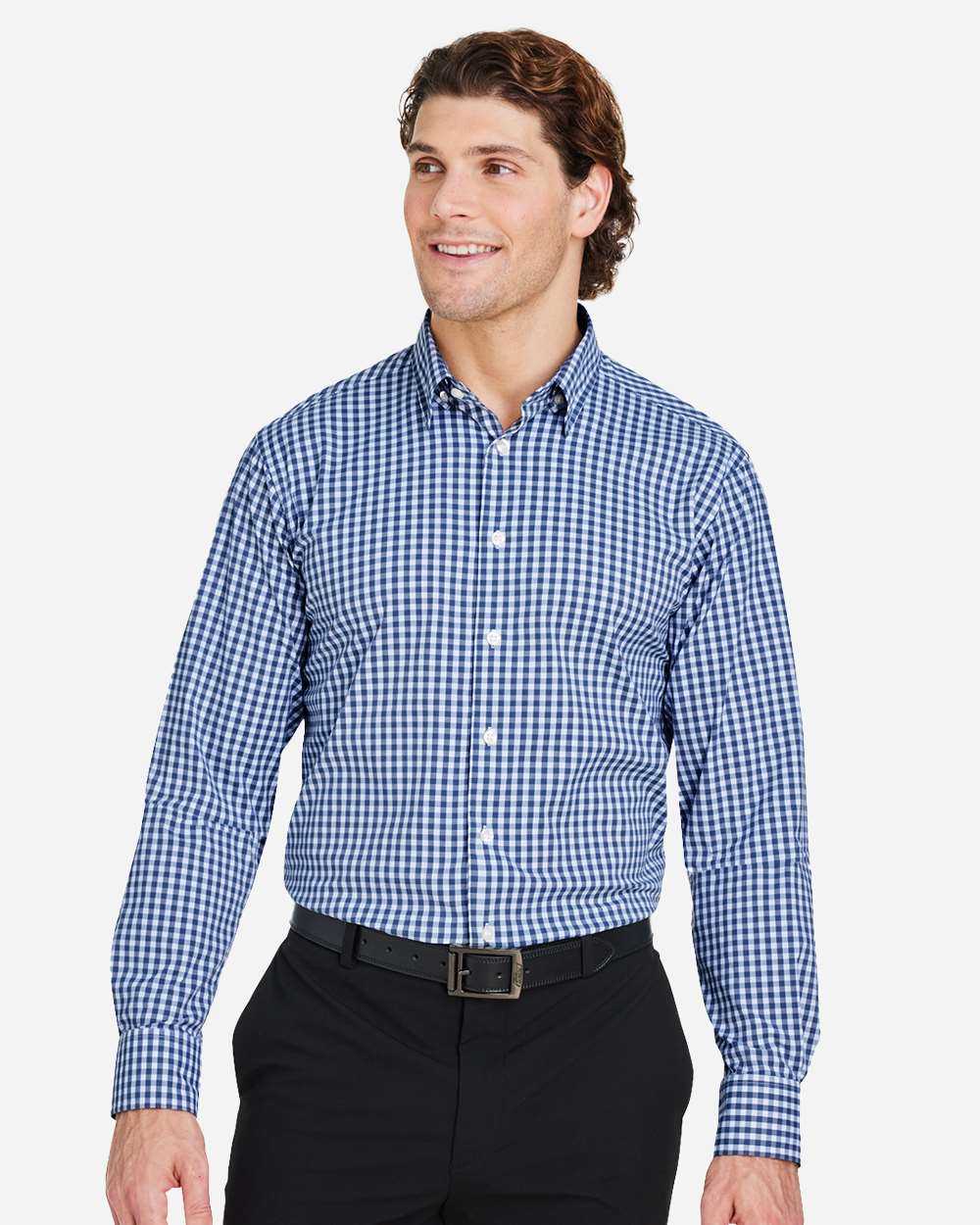 Devon & Jones CrownLux Performance® Gingham Dress Shirt DG536